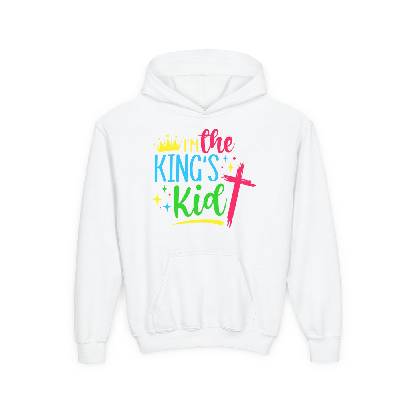 Youth Christian Hoodie – I'm the King's Kid | Inspirational Faith-Based Apparel for Kids