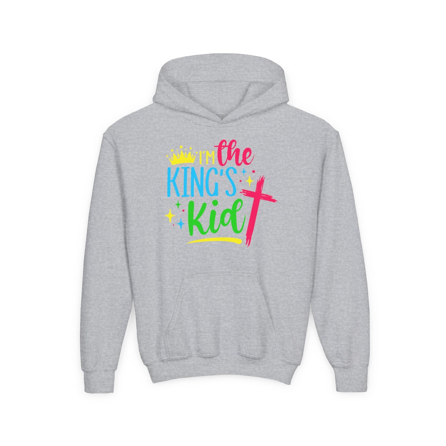 Youth Christian Hoodie – I'm the King's Kid | Inspirational Faith-Based Apparel for Kids