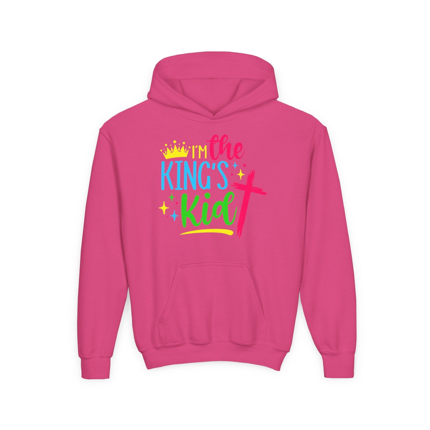 Youth Christian Hoodie – I'm the King's Kid | Inspirational Faith-Based Apparel for Kids