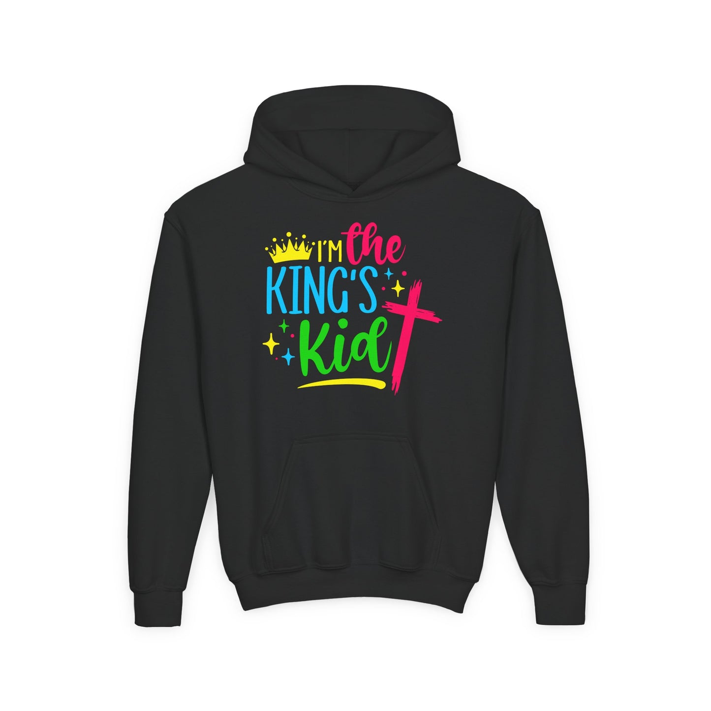Youth Christian Hoodie – I'm the King's Kid | Inspirational Faith-Based Apparel for Kids