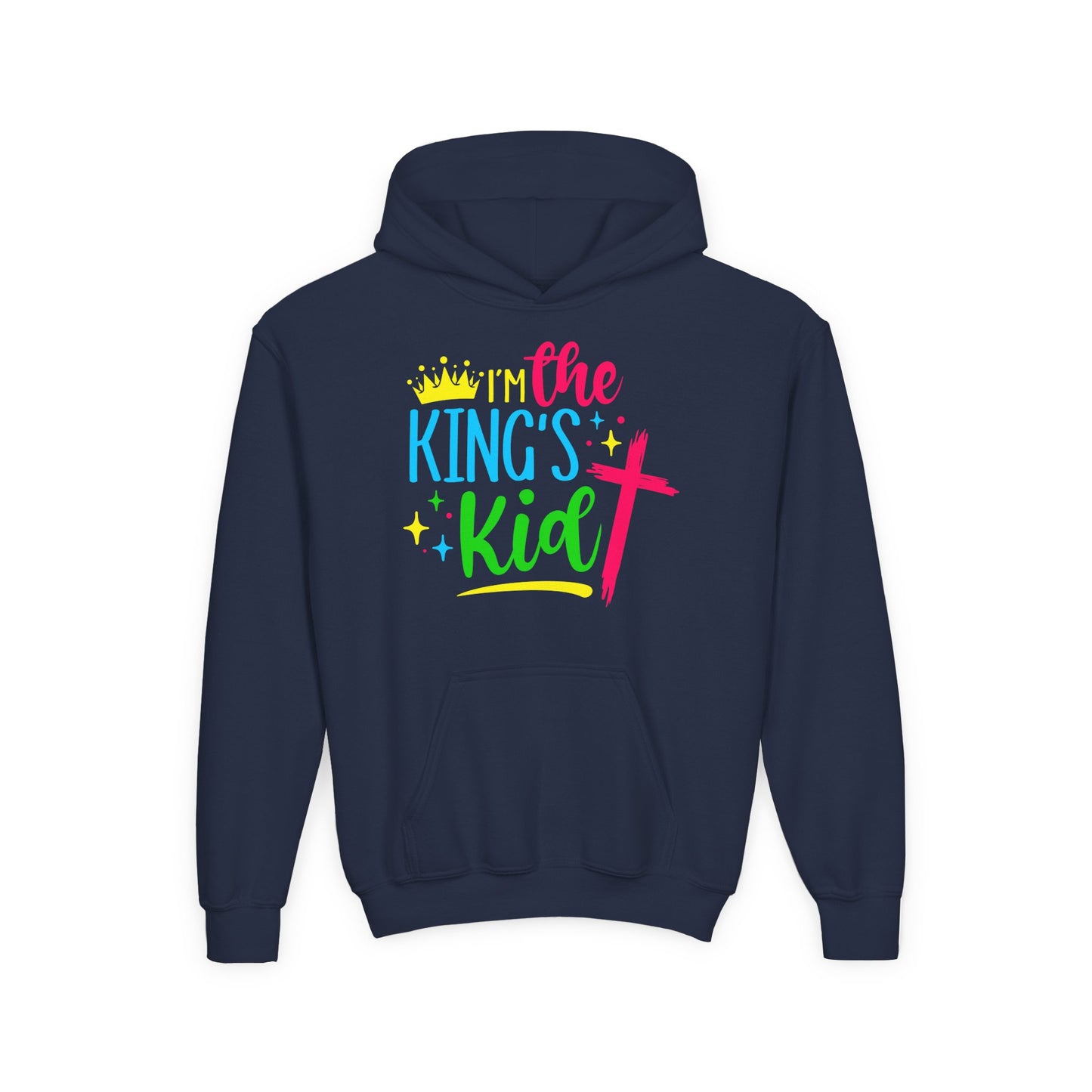 Youth Christian Hoodie – I'm the King's Kid | Inspirational Faith-Based Apparel for Kids