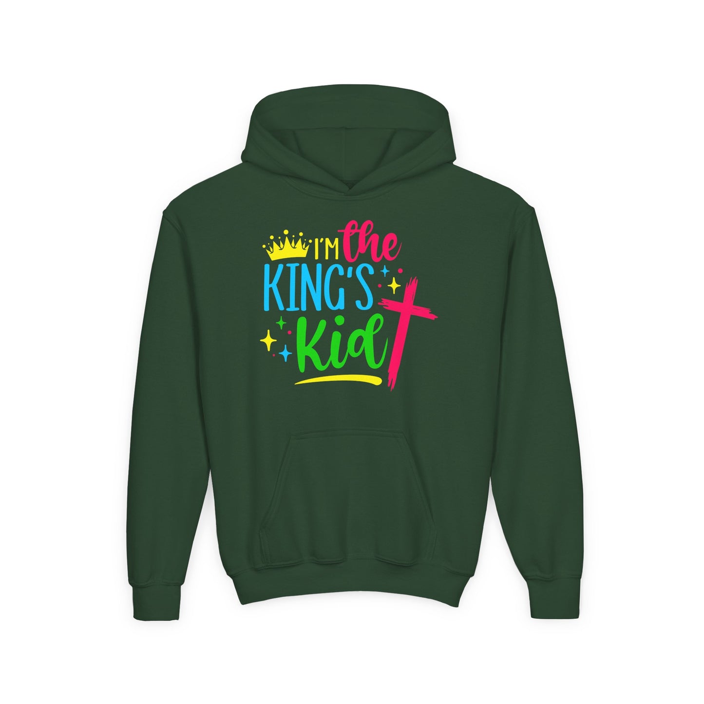 Youth Christian Hoodie – I'm the King's Kid | Inspirational Faith-Based Apparel for Kids