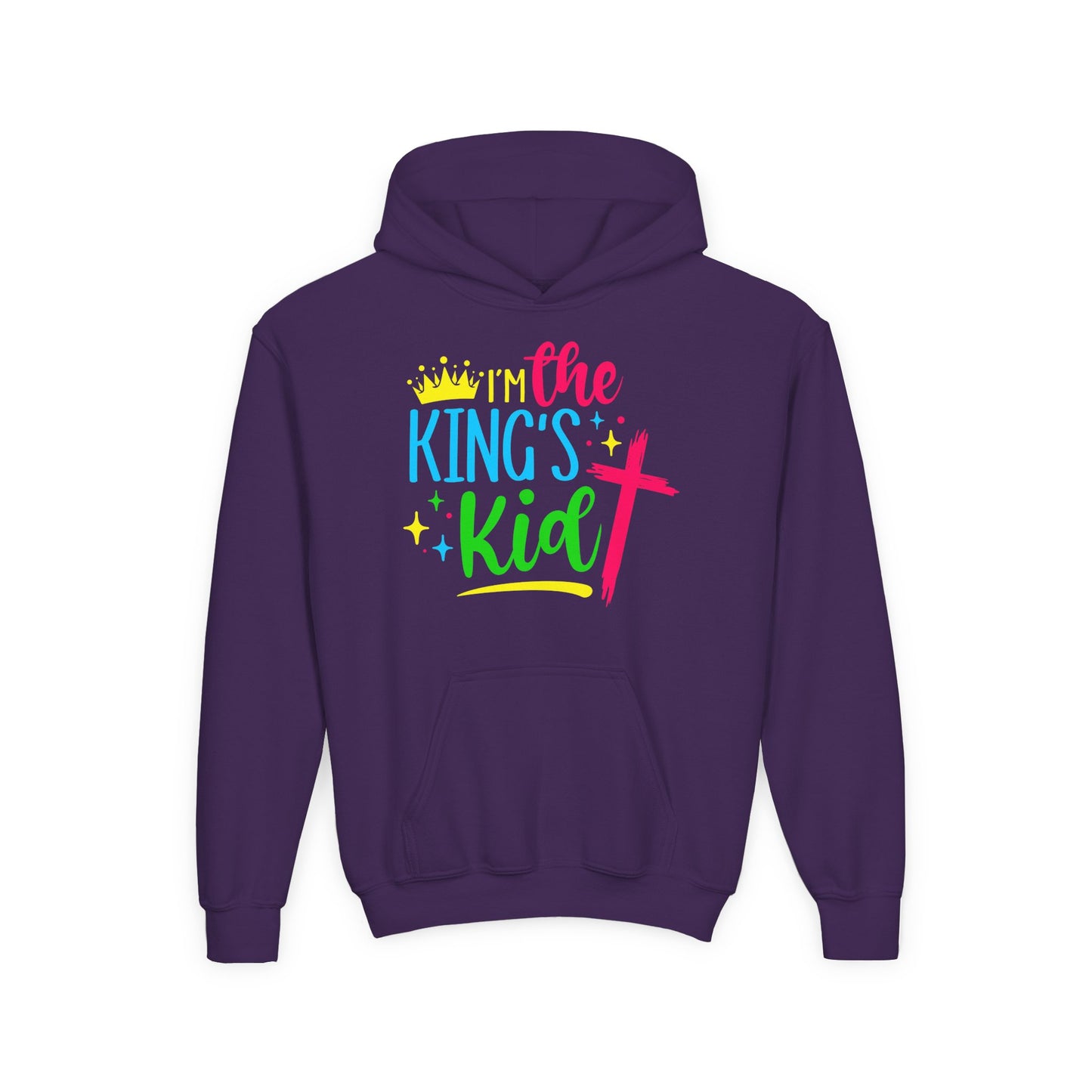 Youth Christian Hoodie – I'm the King's Kid | Inspirational Faith-Based Apparel for Kids