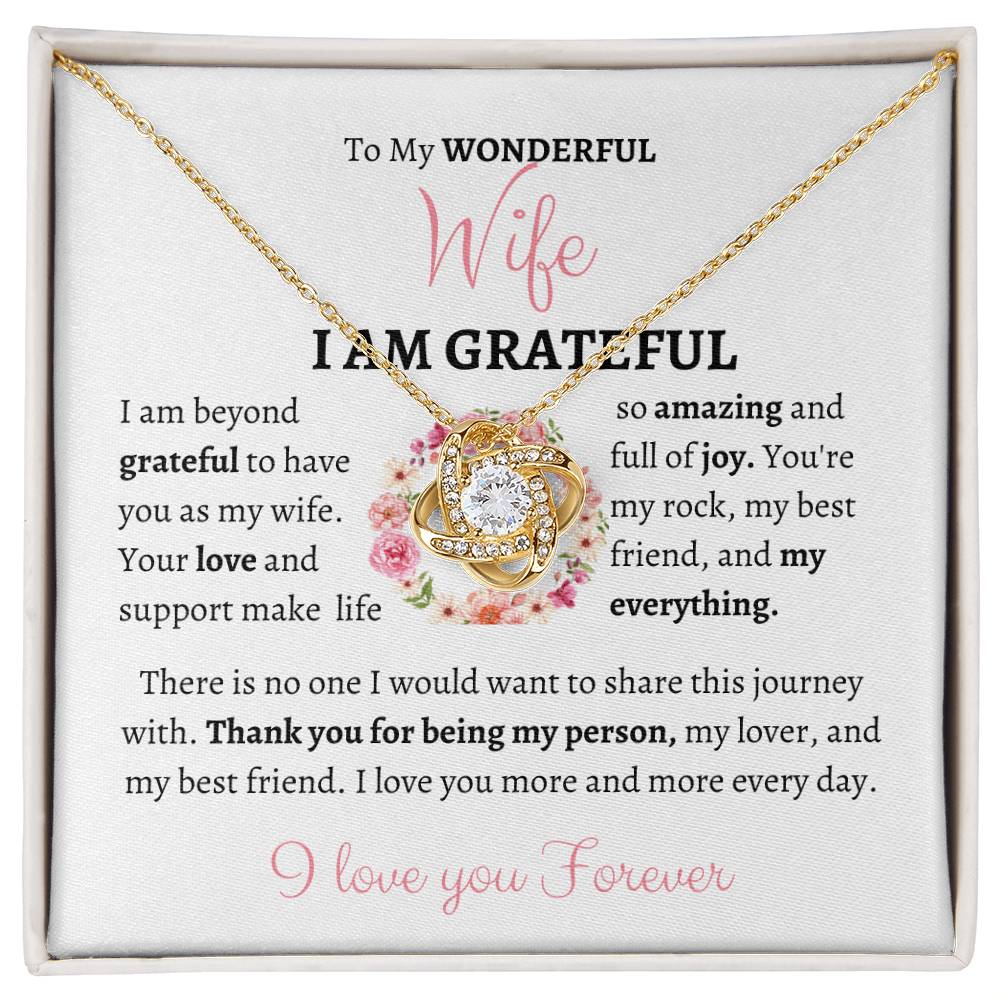My Wonderful Wife Love Knot Necklace - My Store