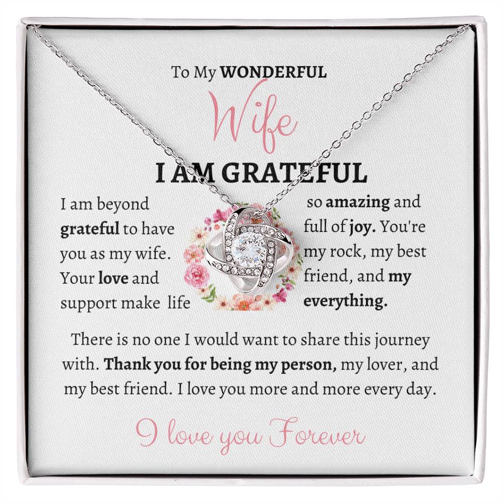 My Wonderful Wife Love Knot Necklace - My Store