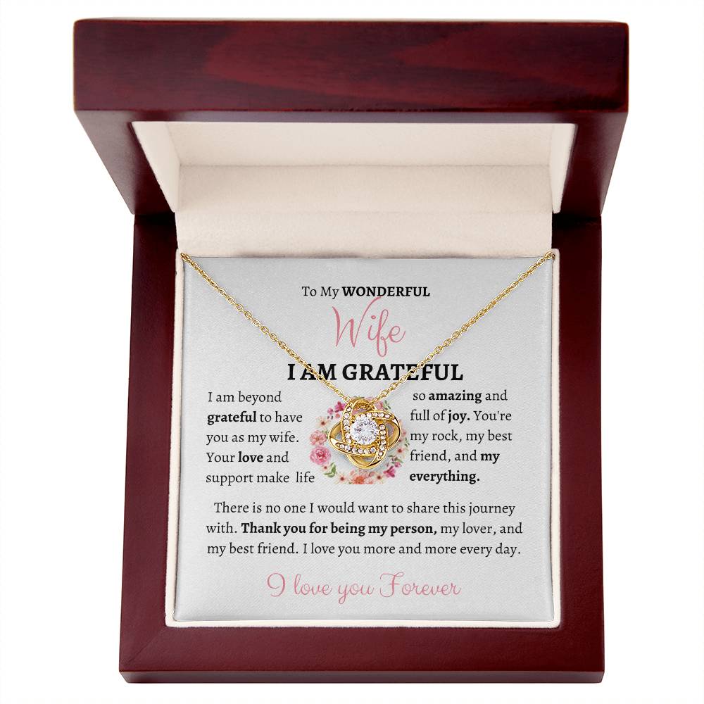 My Wonderful Wife Love Knot Necklace - My Store