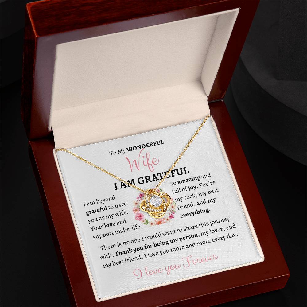 My Wonderful Wife Love Knot Necklace - My Store