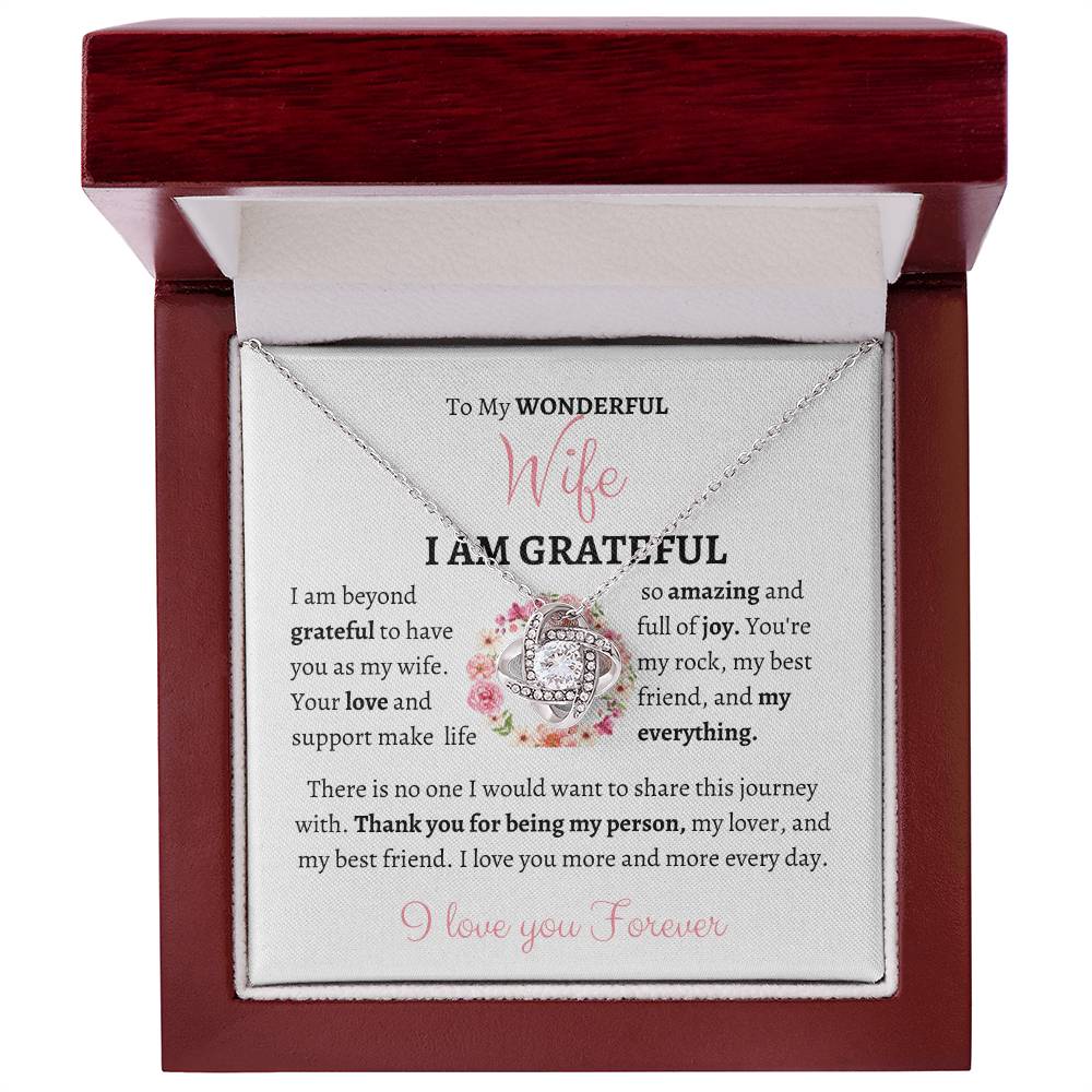My Wonderful Wife Love Knot Necklace - My Store