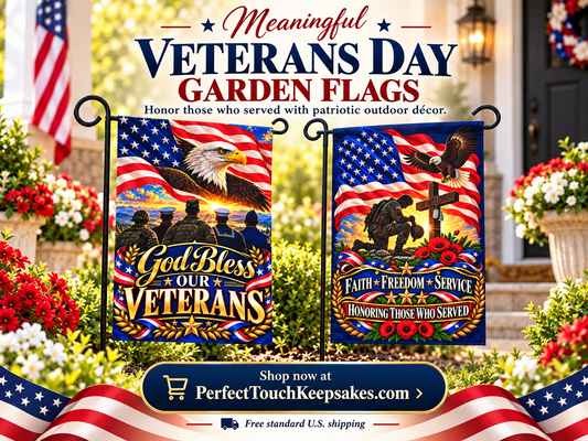 Meaningful Veterans Day Garden Flags to Honor Those Who Served - Perfect Touch Keepsakes