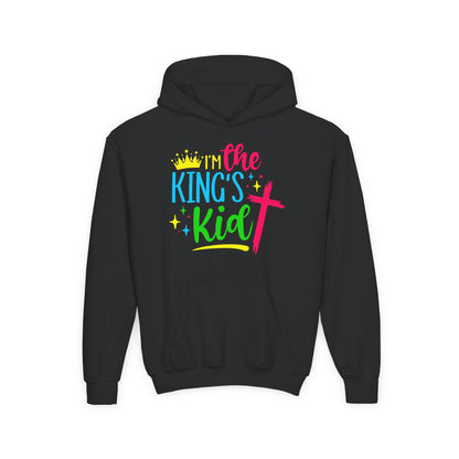 Youth Christian Hoodie – I'm the King's Kid | Inspirational Faith-Based Apparel for Kids