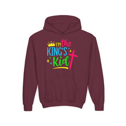 Youth Christian Hoodie – I'm the King's Kid | Inspirational Faith-Based Apparel for Kids