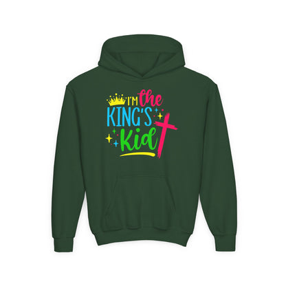 Youth Christian Hoodie – I'm the King's Kid | Inspirational Faith-Based Apparel for Kids