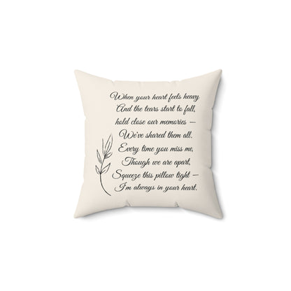 Emotional Keepsake Pillow