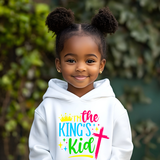 Youth Christian Hoodie – I'm the King's Kid | Inspirational Faith-Based Apparel for Kids