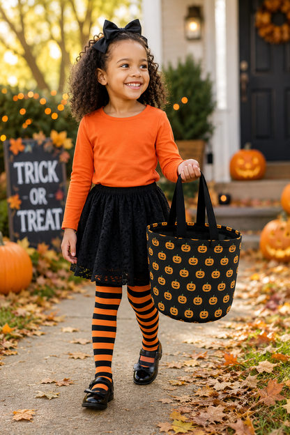 Halloween Pumpkin Trick-or-Treat Candy Bag