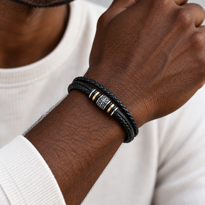 To My Son Christian Bracelet – Faith, Strength & Love Gift