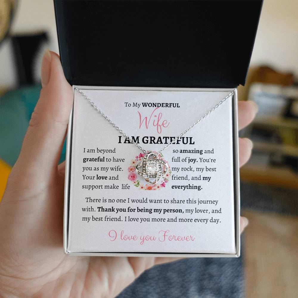 My Wonderful Wife  Love Knot Necklace - My Store