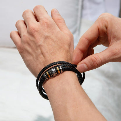 To My Son Christian Bracelet – Faith, Strength & Love Gift