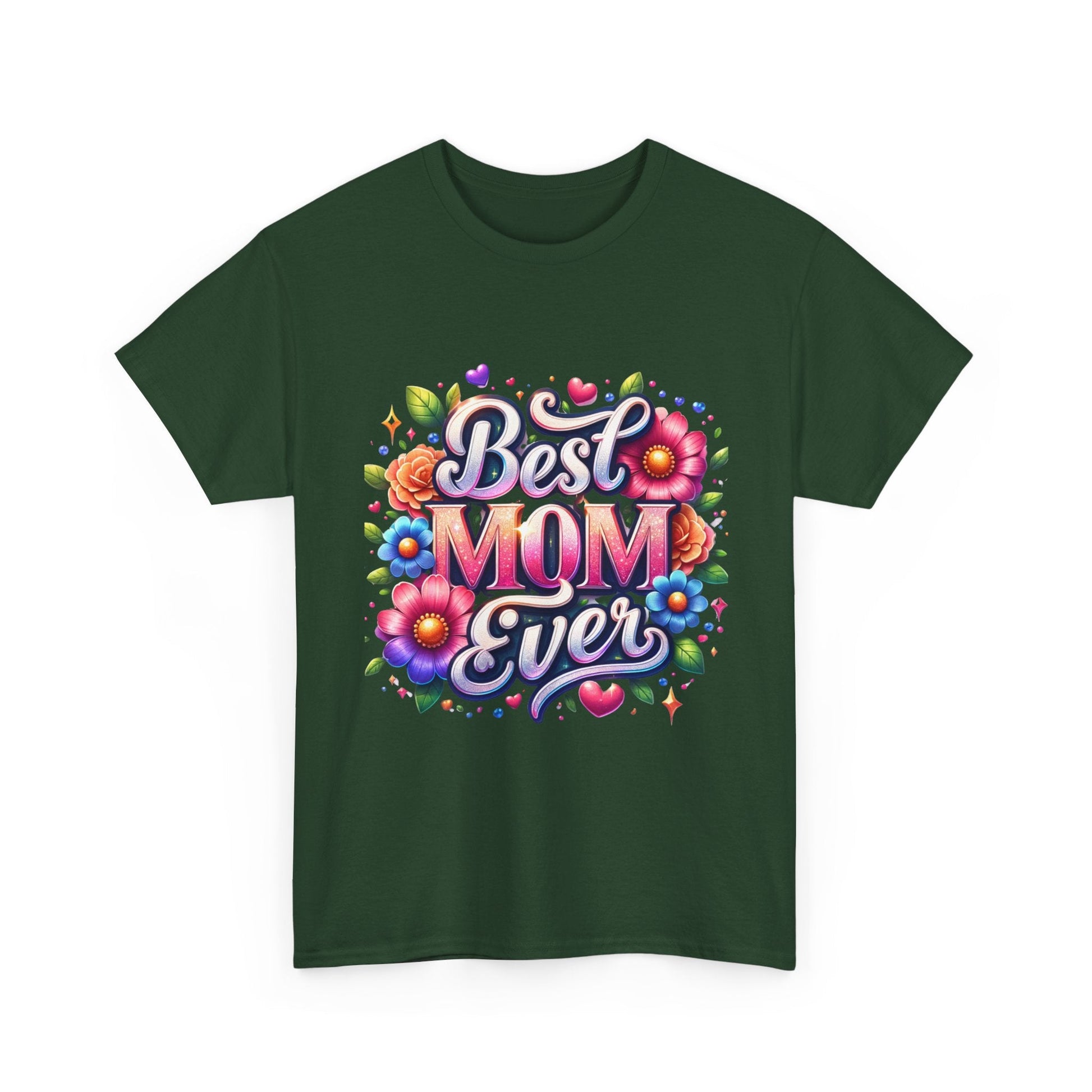 Best Mom Ever Floral T-Shirt | Mother’s Day Gift Tee - Perfect Touch Keepsakes