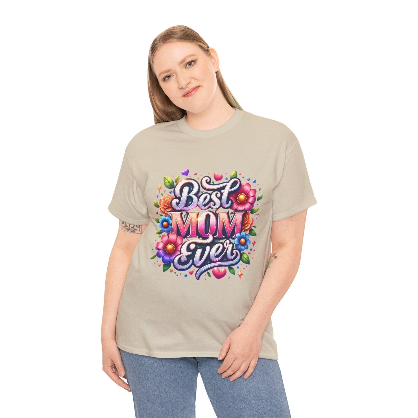 Best Mom Ever Floral T-Shirt | Mother’s Day Gift Tee - Perfect Touch Keepsakes