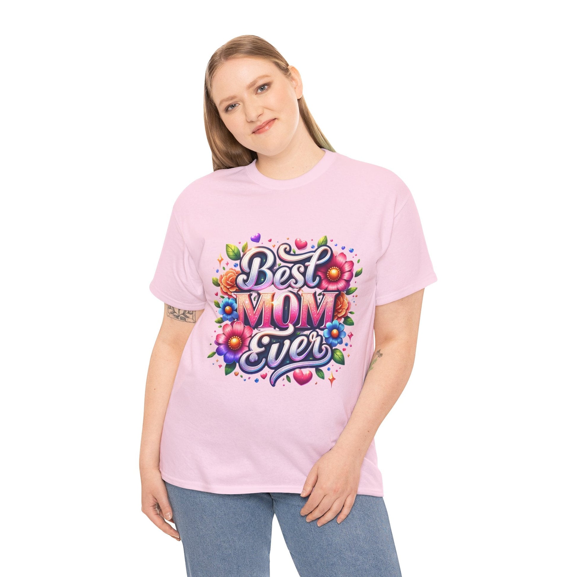 Best Mom Ever Floral T-Shirt | Mother’s Day Gift Tee - Perfect Touch Keepsakes