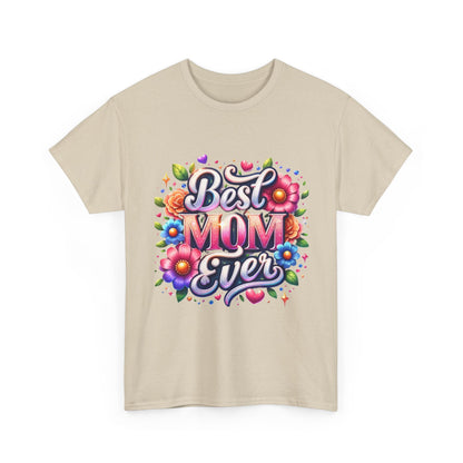 Best Mom Ever Floral T-Shirt | Mother’s Day Gift Tee - Perfect Touch Keepsakes