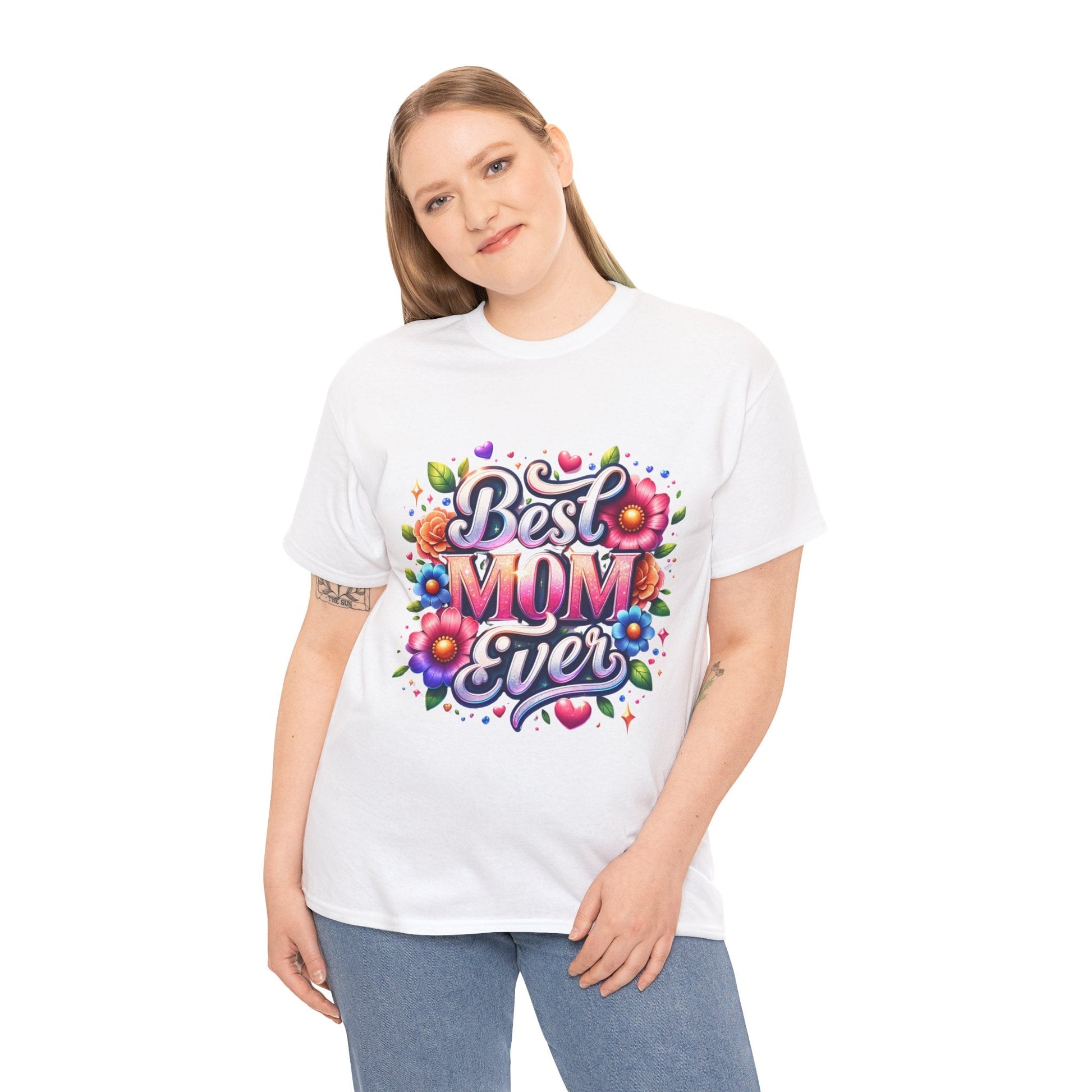 Best Mom Ever Floral T-Shirt | Mother’s Day Gift Tee - Perfect Touch Keepsakes