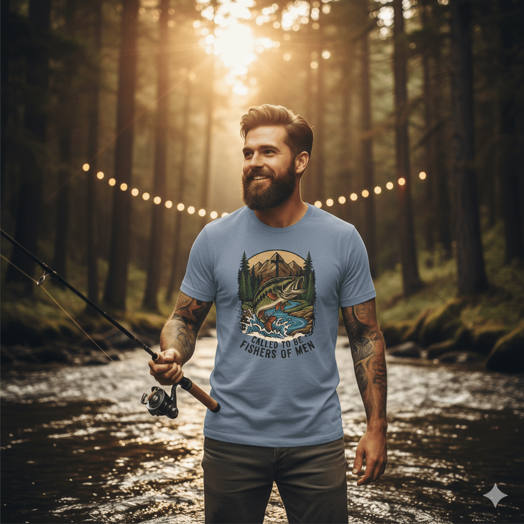 Called to Be Fishers of Men T-Shirt — Christian Fishing Graphic Tee - Perfect Touch Keepsakes
