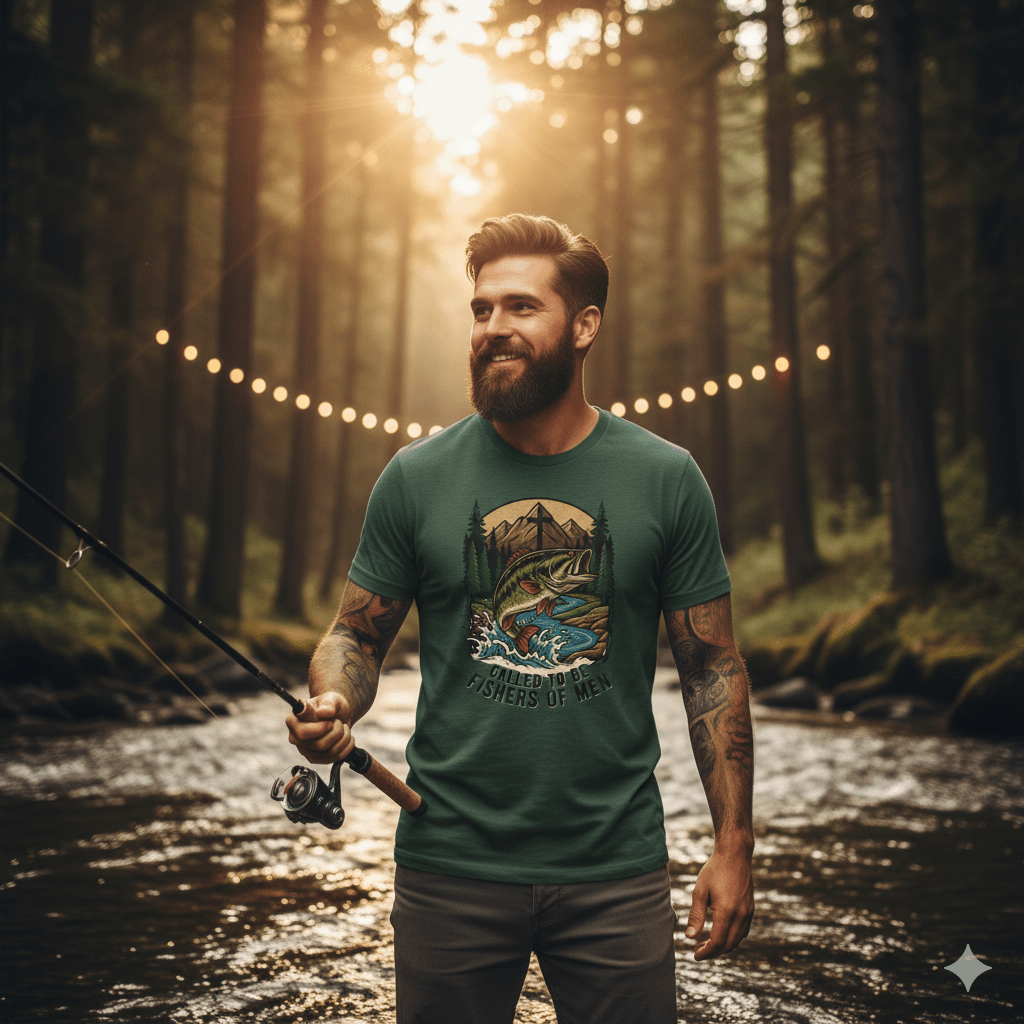 Called to Be Fishers of Men T-Shirt — Christian Fishing Graphic Tee - Perfect Touch Keepsakes