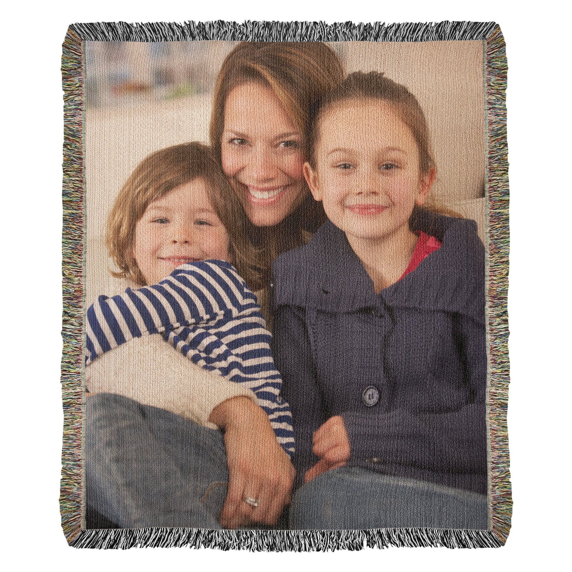 Personalized Photo Woven Blanket – Custom Cotton Tapestry Throw for Couples, Wedding & Anniversary Gift - Perfect Touch Keepsakes