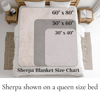 Personalized Wedding Sherpa Blanket – 'No longer two, but one' Vow Quote with Names & Est. Date - Perfect Touch Keepsakes