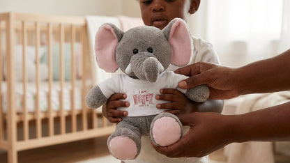 Plush Animal — "I Am Loved" Faux yarn shirt - Perfect Touch Keepsakes