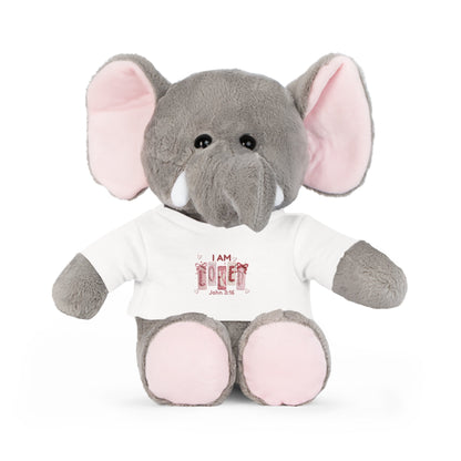 Plush Animal — "I Am Loved" Faux yarn shirt - Perfect Touch Keepsakes