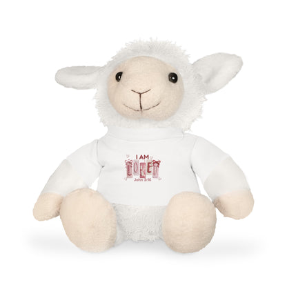 Plush Animal — "I Am Loved" Faux yarn shirt - Perfect Touch Keepsakes