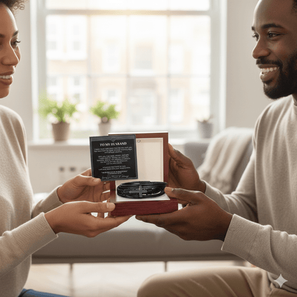 To My Man – Cross Leather Bracelet - Perfect Touch Keepsakes