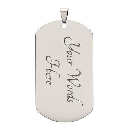 To My Son Dog Tag Necklace - Perfect Touch Keepsakes