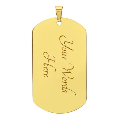 To My Son Dog Tag Necklace - Perfect Touch Keepsakes
